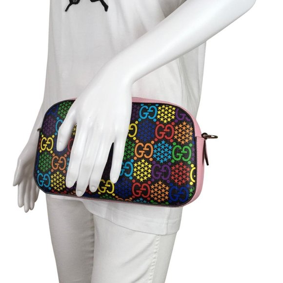 Gucci Women's GG Supreme Monogram Web Shoulder Bag Multicolor Sz Small DM15 - Picture 14 of 15